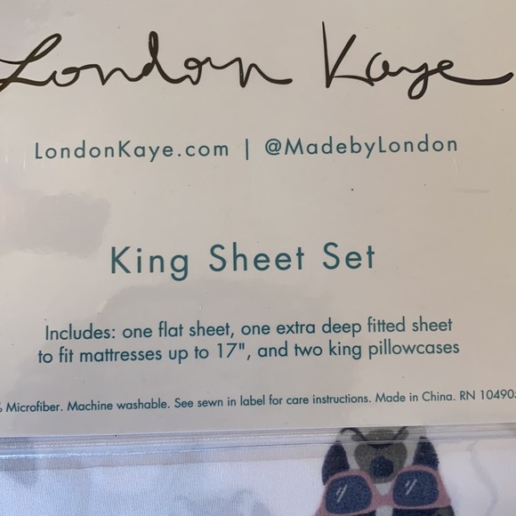 French Bulldog King sheet set. EUC. - Picture 3 of 5